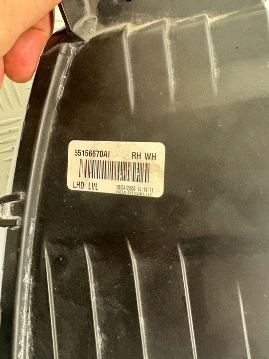 фото №12, Фара лампа права праві перед jeep cherokee wk 1 європа 55156670