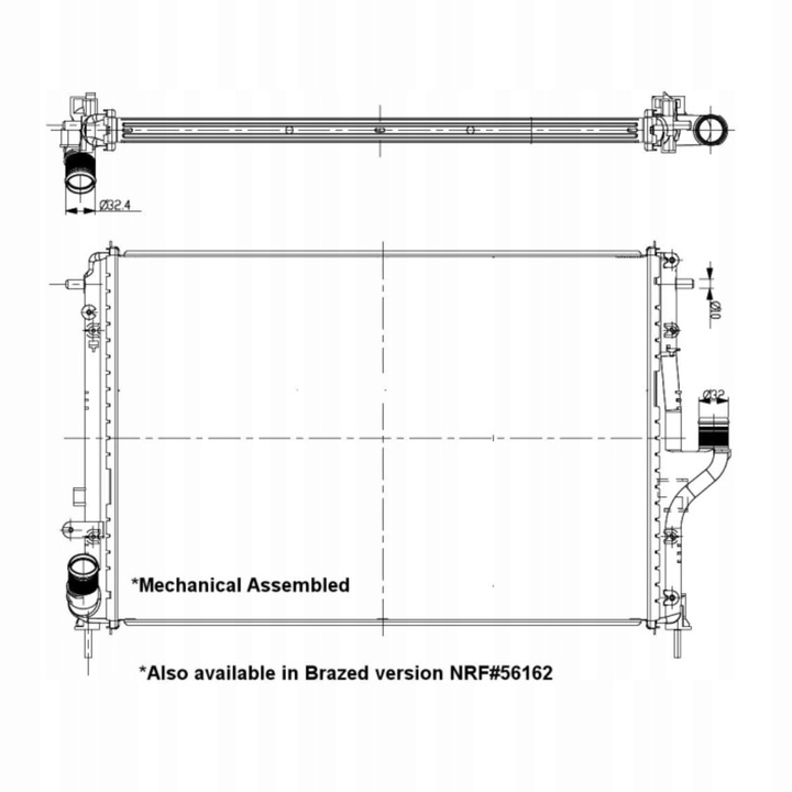 фото №1, Радиаторов воды nrf 53092