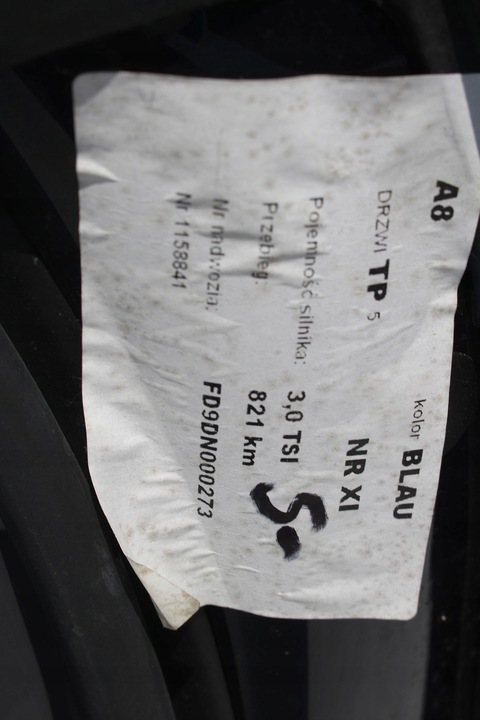 фото №9, Audi a8 4h d4 lz5d двері праві перед + зад сторона права передні + задні 2