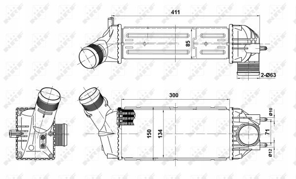 фото №15, Nrf nrf30908 интеркулер citroen c4 1,6hdi