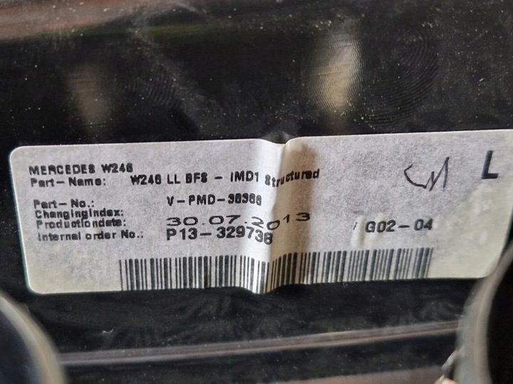 фото №12, Планка dekor панелі консолі решітка повітропровід mercedes b-klasa w246 1.5 cdi