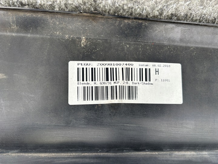 фото №7, Спойлер дифузор накладка бампера зад bmw 5 g30 g31 м-пакет 2017- 21754011