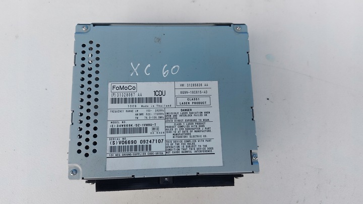 фото №1, Volvo xc60 i радио навигация считыватель cd 31328067