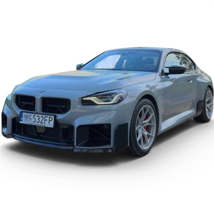 фото №14, Накладка бампера bmw g87 m2 сплиттер mp чёрный блеск спойлер спойлер