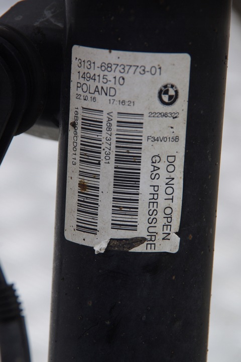 фото №11, Поворотна опора права амортизатор mcpherson  правий важіль підвішування праві bmw 3 f34 gt 318d