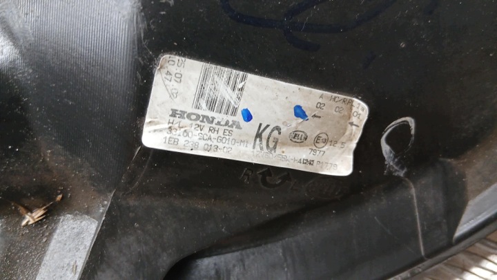 фото №8, Фара правое honda cr-v ii 2.0b 01-04r 1eb238013-02