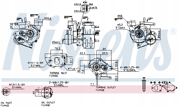 фото №9, Turbosprężarka vw lt 28-46 ii 2dx0ae 2.5 tdi 83-10