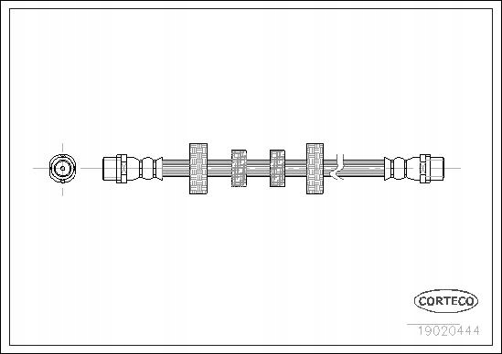 фото №1, Corteco шланг гальмівний перед vw transporter t5