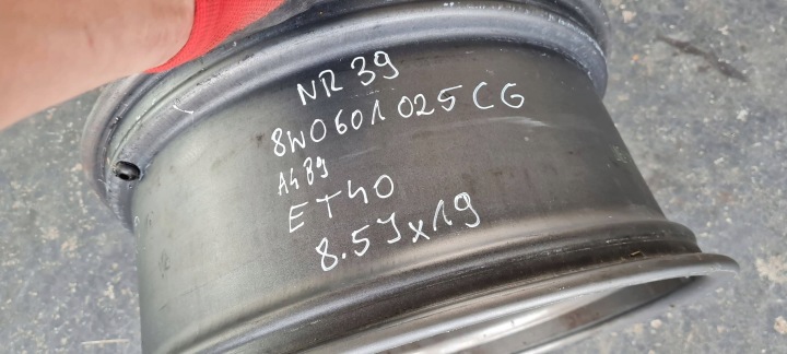 фото №14, Audi s4 b9 8w a4 диск алюминиевый диск rotor et40 8.5 r19 8w0601025cg