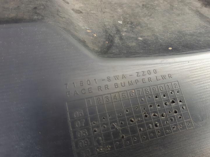 фото №13, Honda crv cr-v iii 06-09 бампер задний зад 71501-swa-zz00