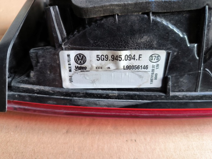 фото №6, Vw golf vii универсал лампа зад задняя w крышка багажника l 5g9945093f p 5g9945094f
