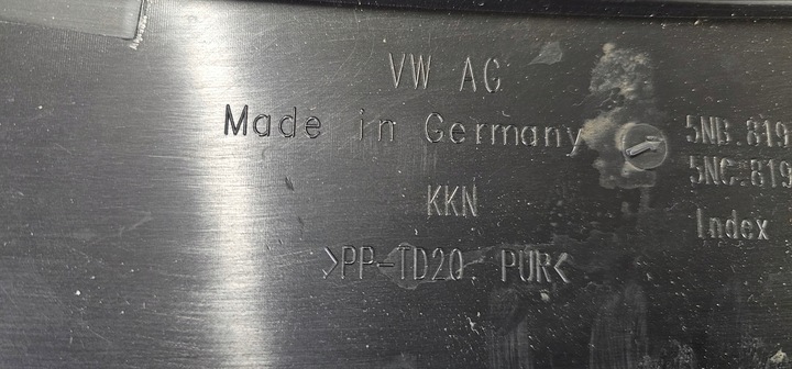 фото №10, Панель під лобовим склом ліві vw tiguan ii 5na 5nb 5nc 16-