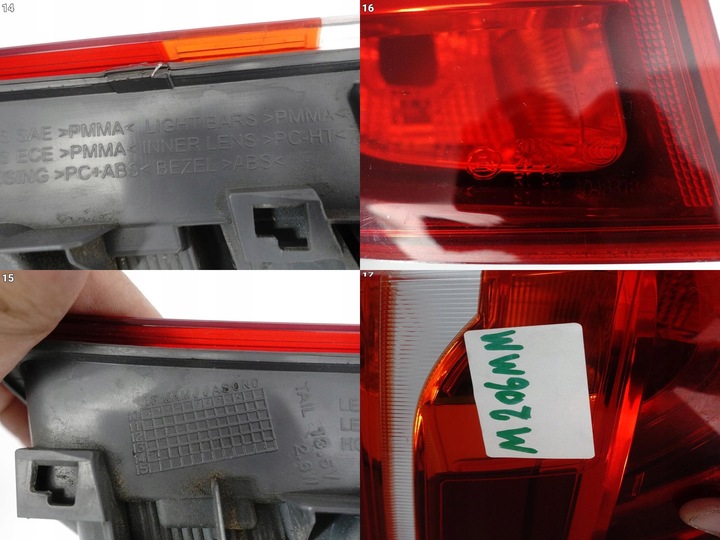 фото №15, Bmw x3 f25 10-17 przed/po рестайлинг lci лампа led high левая зад европа