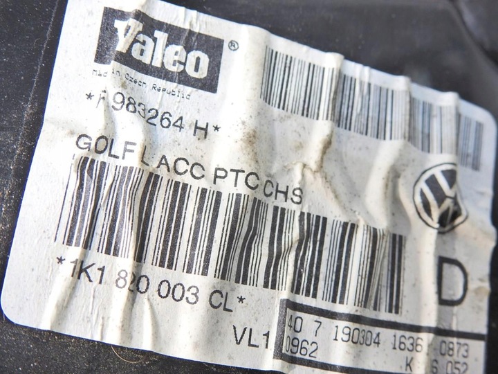 фото №6, Отопитель кондиционер vw golf v 1.9 tdi 1k1820003cl