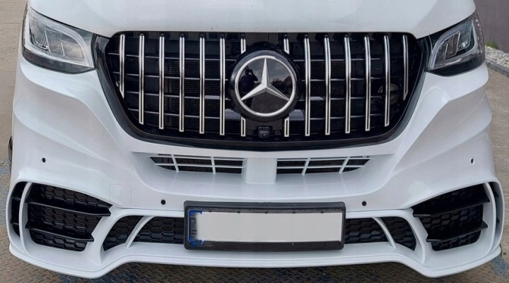 фото №7, Бампер передний перед + решётка mercedes sprinter w907 w910 b907 b910 907 910