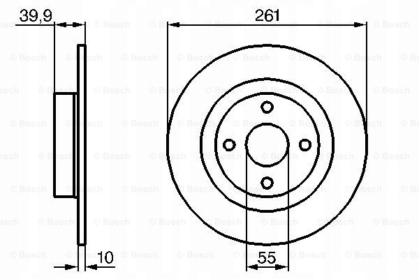 фото №3, Диски гальмівні колодки зад bosch mazda 323 f vi