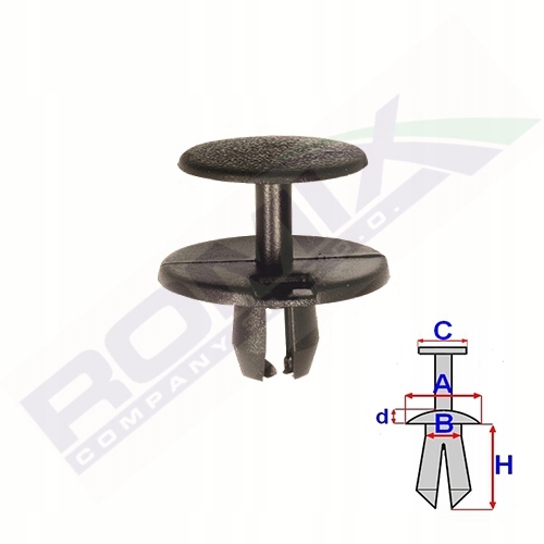 фото №2, Штифт розпірний 10szt romix 51481938725