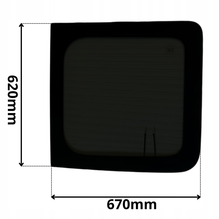 фото №1, Стекло зад правая задняя ciemnozielona w дверь renault trafic iii 3 0245