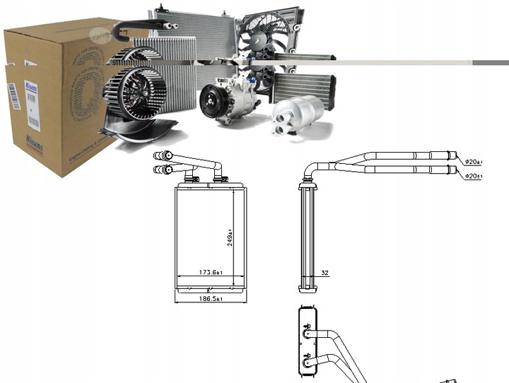 фото №1, Nissens отопитель 173 6x249x32 citroen c8 jump