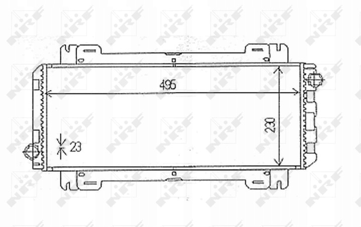 фото №2, Радиаторов воды ford fiesta 83- 54613 nrf