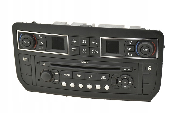 фото №1, Радіо cd mp3 citroen c5 iii панель клімат 96829415
