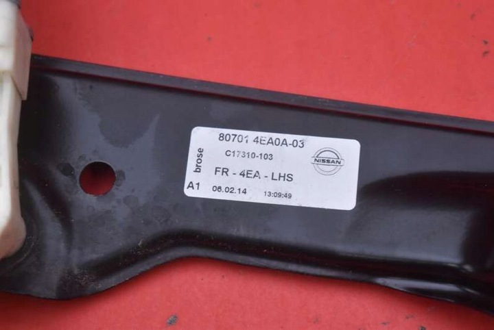 фото №10, Подъемник стекла левый перед eu 807014ea0a nissan qashqai 2 ii j11 13-20