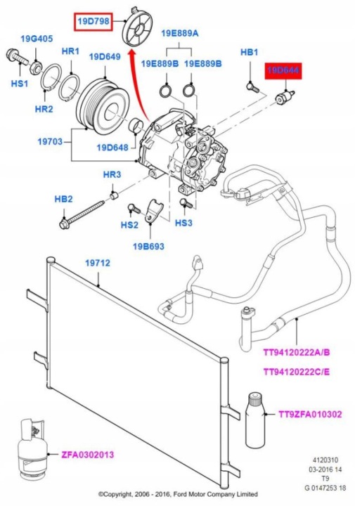 фото №9, Катушка компрессора кондиционера ford transit / 3459964
