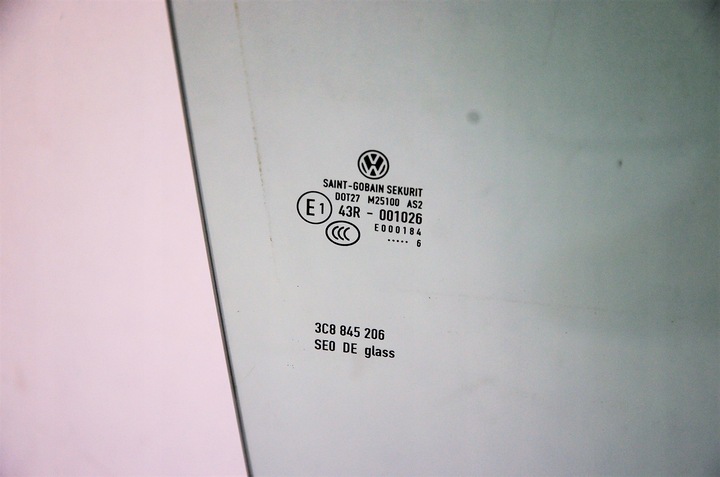 фото №2, Vw passat cc стекло дверь зад правый 3c8845206