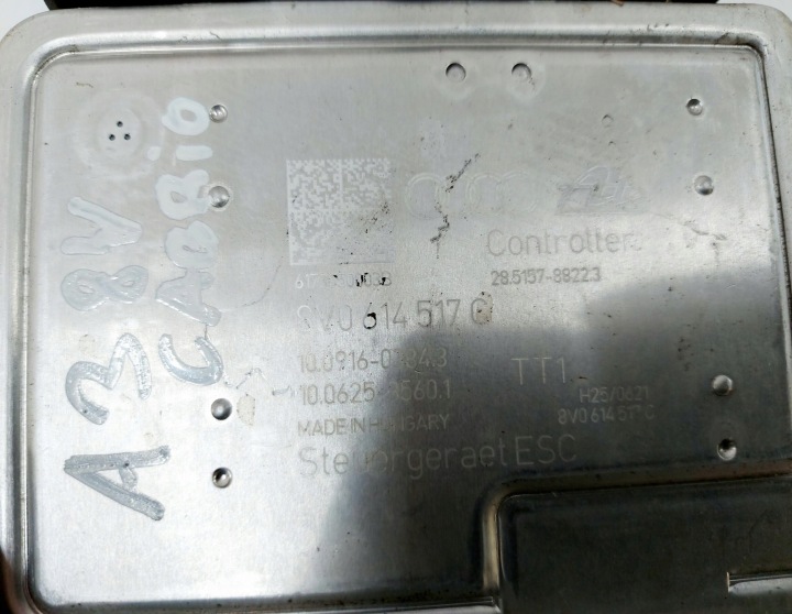 фото №7, Audi a3 8v s3 17r. головний гальмівний циліндр abs 2.0 tfsi 8v0614517c