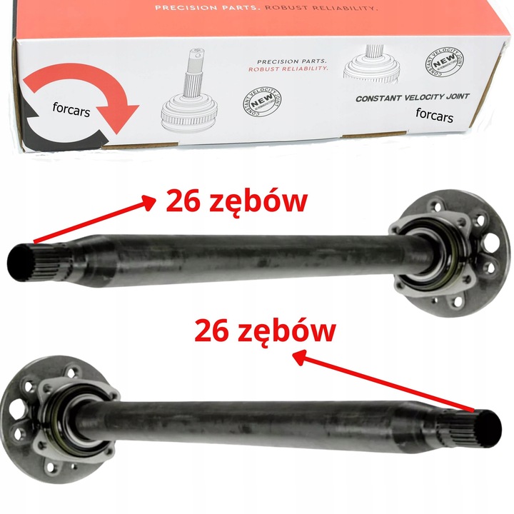 фото №2, Піввісь зад з ступиця ліва + права mercedes sprinter 906 907 права + ліва