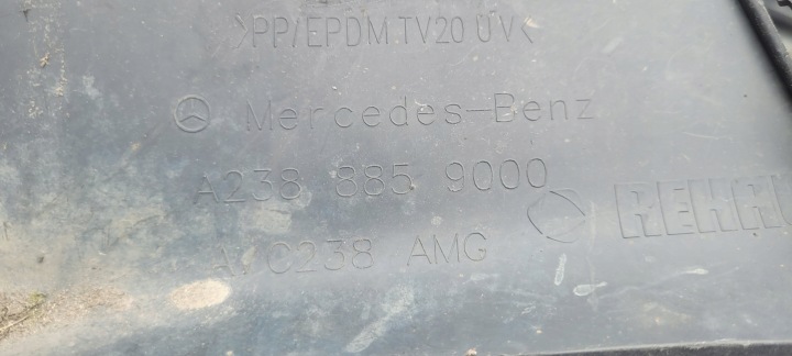 фото №11, Mercedes w238 amg накладка диффузор спойлер бампера зад спойлер