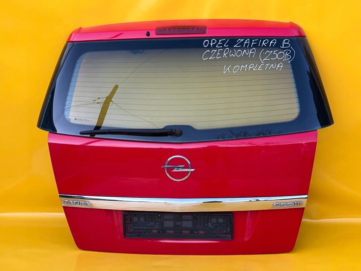 фото №8, Крышка багажника комплектная opel zafira b рестайлинг 2006-2014r код краски z50b .