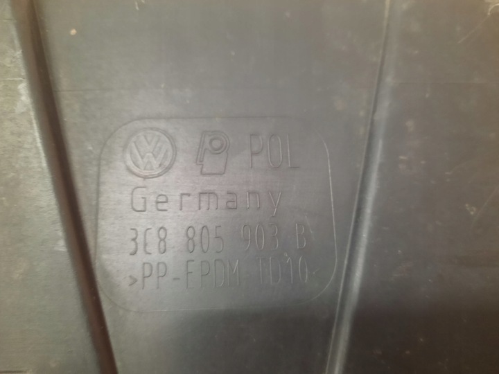 фото №5, Volkswagen passat cc рестайлінг 11-16 спойлер захист pod бампер 3c8805903b