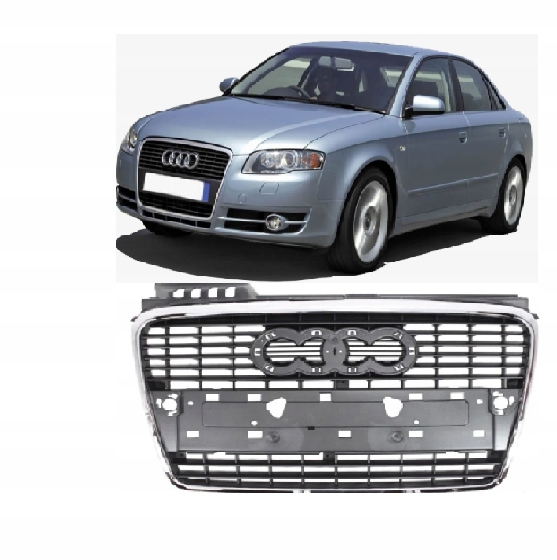 фото №1, Решётка радиатор решётка радиатора хром audi a4 b7 2004-2008