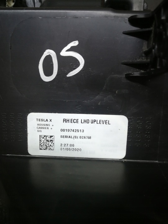 фото №16, Tesla модель x 15- лампа права перед передня повний led модуль 0019742513