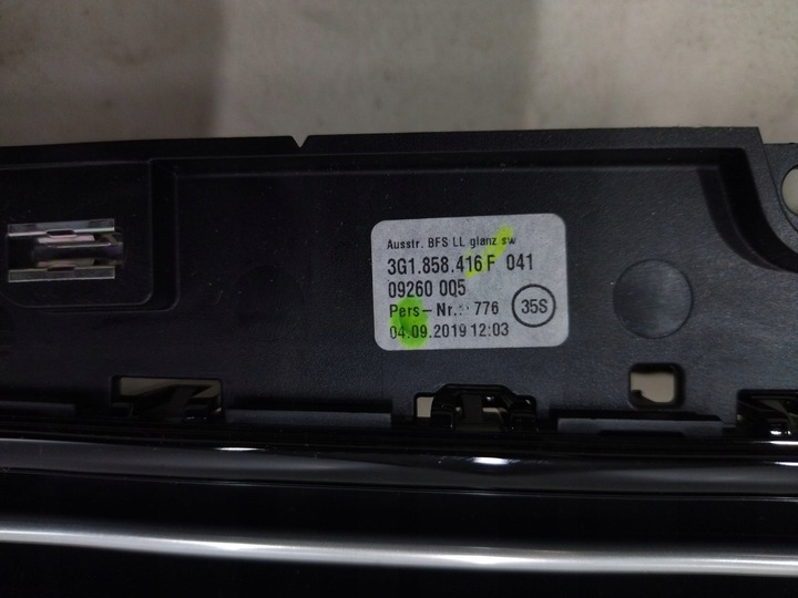 фото №15, 3g1858416f ґрати повітропровід консолі середньої vw arteon 2019+