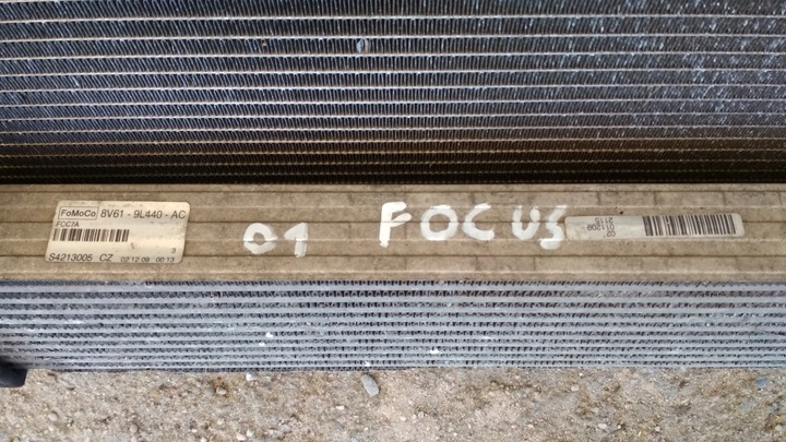 фото №3, Комплект радіатор 1.6 tdci ford focus ii mk2 рестайлінг