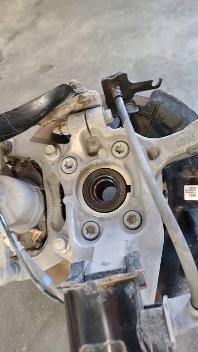 фото №9, Hyundai tucson iv 21- амортизатор поворотный кулак рычаг левый 1.6 гибрид u