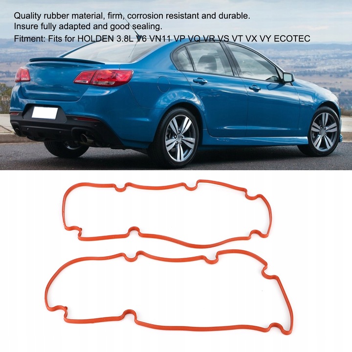 фото №14, Пара прокладок кришки клапанів підходить до holden