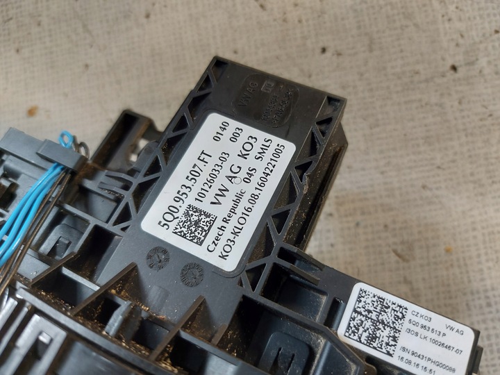 фото №5, Vw golf vii перемикач комбінований підкермові важелі стрічка 5q0963549f 5q0953507ft