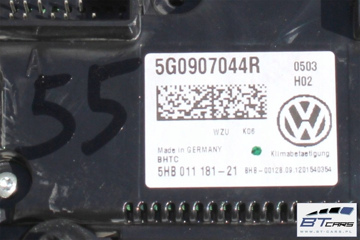 фото №6, Vw golf 7 панель кондиционера климат 5g0907044r 5g0907044aa 5g0907044an 5g090