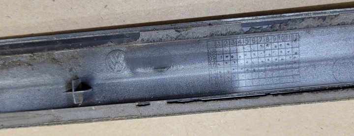 фото №7, Молдинг з двери левые зад задняя защита vw golf vi plus 1k5 oem номер