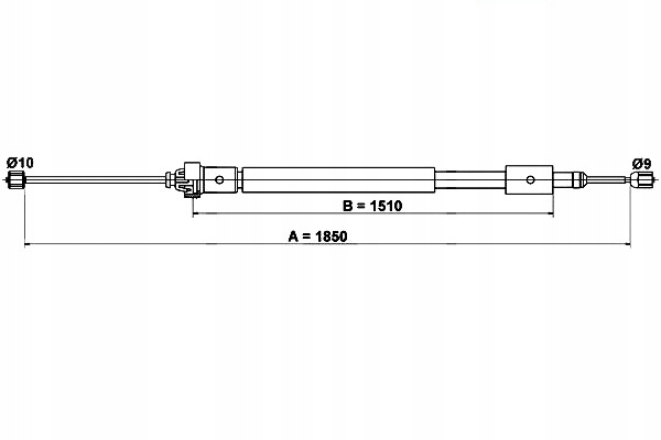 фото №2, Тяга трос тормоза ручного ate 432958b 19874775
