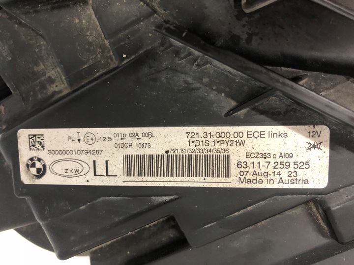 фото №12, Bmw 3 f30 f31 лампа ліва ксенон 11 - 15