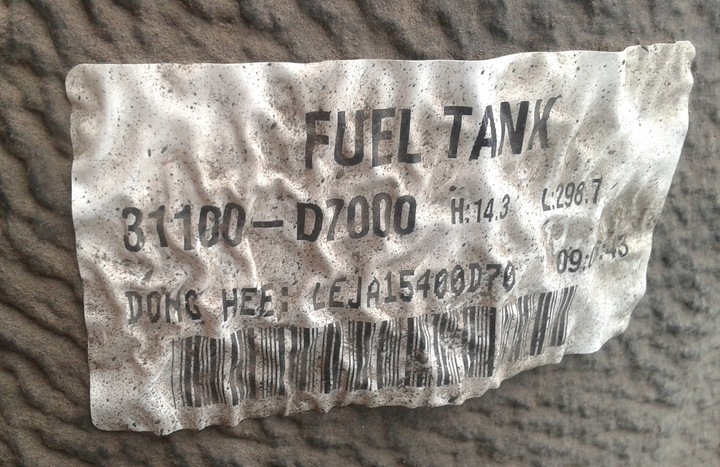 фото №14, Бак топлива bak kia sportage iv tucson 31100-d7000