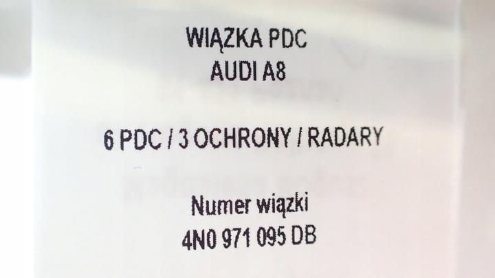 фото №11, Нова джгут бампера перед 6 pdc 3 захисту радари audi a8 4n0971095db