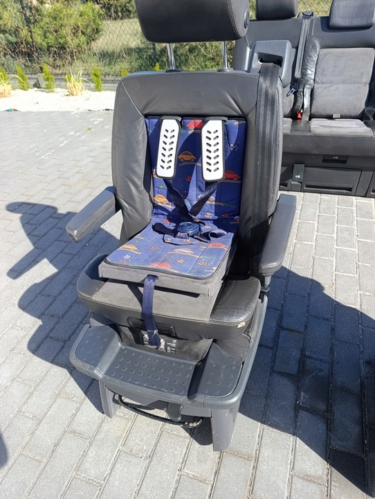 фото №15, Vw t5 t6 multivan сидіння обертові drugi/trzeci ряд з fotelikiem