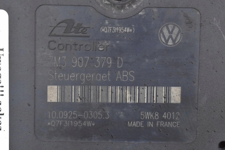 фото №7, Насос abs 7m3614111n 3m21-2l580-ba 10.0204-0365.4 seat alhambra 1 i 1.9 tdi