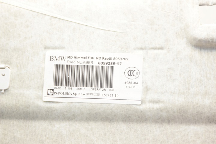 фото №10, Bmw f36 стеля чорна м-пакет bez люк 8059289