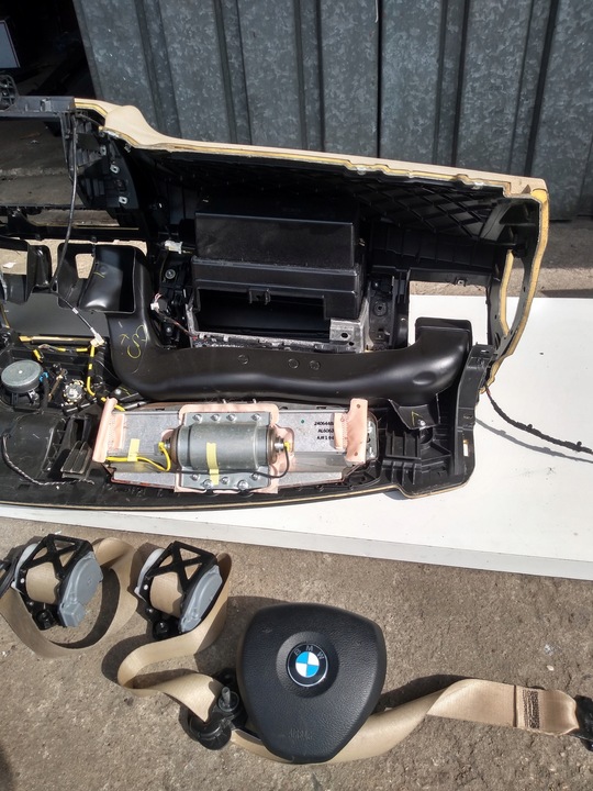 фото №14, Bmw x5 e70 рестайлинг панель раздаточная консоль подушка безопасности ремни